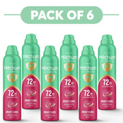 Mitchum Women's Ultimate 72H Bright Floral Aerosol 250ml Pack of 6
