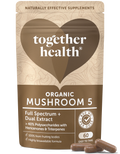 Together Health Organic Mushroom 5 Dual Extract 60 Capsules