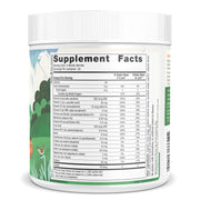 Supplement facts label and usage instructions for Nordic Berries children's gummy vitamins