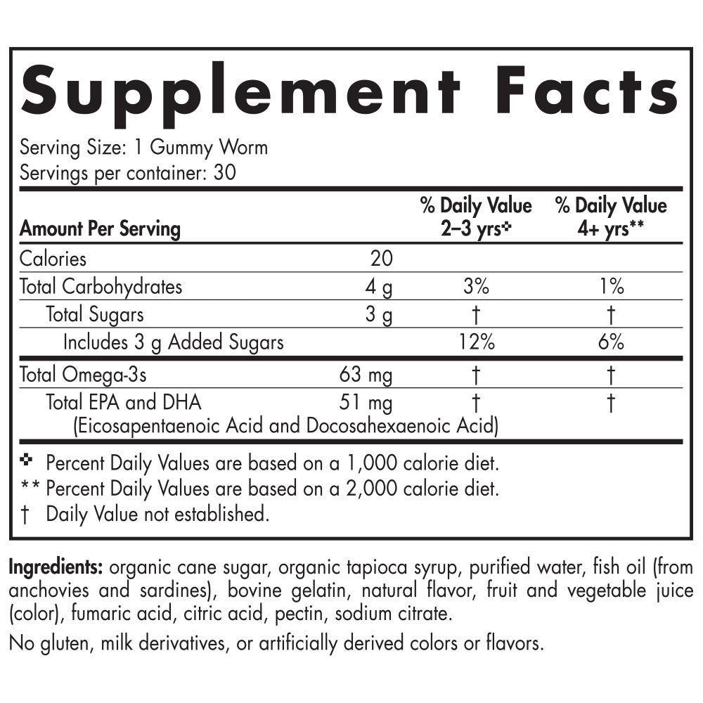 Nordic Omega-3 Gummy Worms