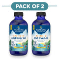 Nordic Naturals Arctic-D Cod Liver Oil Liquid Lemon 237ml Pack of 2