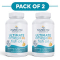 Nordic Naturals Ultimate Omega-D3 1280mg Lemon 120 Soft Gels Pack of 2