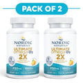 Nordic Naturals Ultimate Omega 2X - 2150mg Oméga-3 + 1000 UI D3 - 60 gélules molles citron