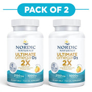 Nordic Naturals Ultimate Omega-D3 2X 2150mg 60 Soft Gels Pack of 2