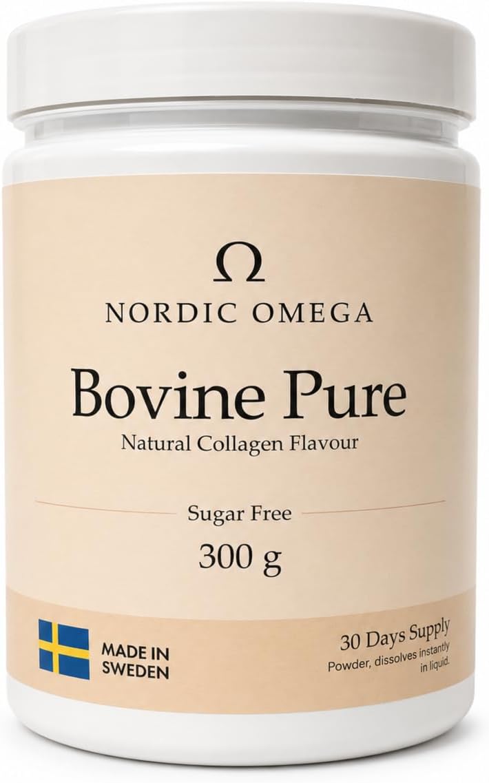 Nordic Omega Bovine Pure Collagen Sugar Free Powder 300g container