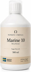 Nordic Omega Collagène marin 10 liquide baies 500ml