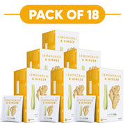 NutraTea Lemongrass & Ginger Herbal Tea 20 Tea Bags Pack of 18