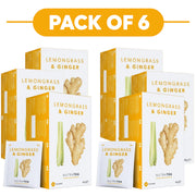 NutraTea Lemongrass & Ginger Herbal Tea 20 Tea Bags Pack of 6