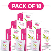 NutraTea NutraPreg Chamomile & Ginger Herbal Tea 20 Tea Bags Pack of 18