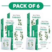 NutraTea NutraThroat Eucalyptus & Marshmallow Root Herbal Tea 20 Tea Bags Pack of 6