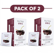 NutraTea NutraUric Cherries & Nettle Herbal Tea 20 Tea Bags Pack of 2