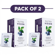 NutraTea NutraVision Bilberry & Eyebright Herbal Tea 20 Tea Bags Pack of 2
