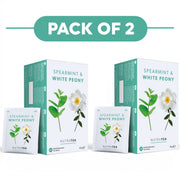 NutraTea Spearmint & White Peony Herbal Tea 20 Tea Bags Pack of 2