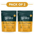 Nutrition Geeks B12 Dual Power 365 Vegan Tablets Pack of 2