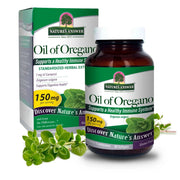 Nature's Answer Oil of Oregano Softgels 150mg 90 count supplement bottle & box front label