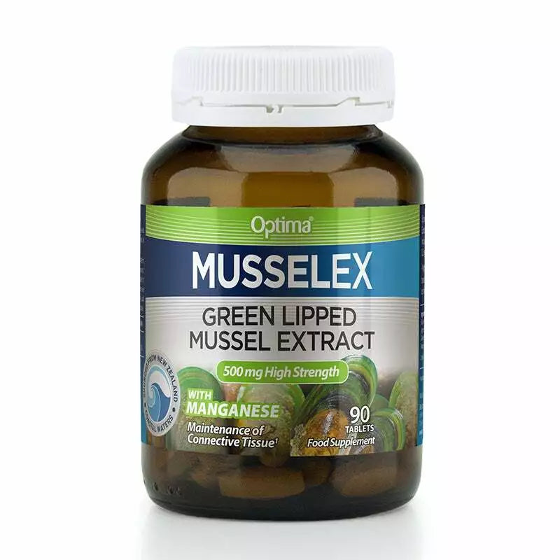 Optima MusselEx Green Lipped Mussel Extract – 90 Tablets Natural Joint Support & Mobility Formula