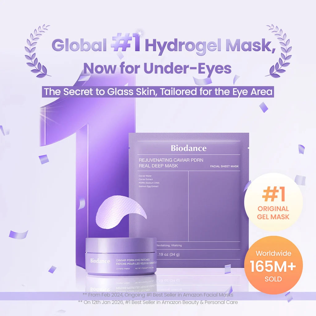 Biodance Caviar PDRN Hydrogel Under Eye Patches 30 Pairs
