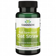 Swanson Full Spectrum Oat Straw 400mg 60 Capsules bottle on a white background