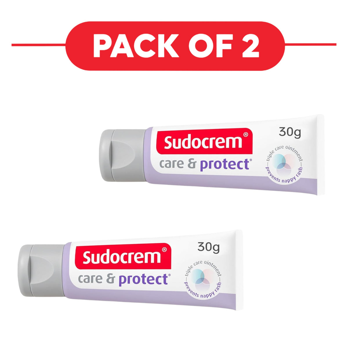 Sudocrem Care & Protect Nappy Cream 30g Pack of 2