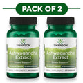 Swanson Extrait d'Ashwagandha 450mg 60 capsules lot de 2