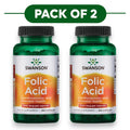 Swanson Acide Folique 800 mcg 250 Capsules | Santé cardiovasculaire et prénatale