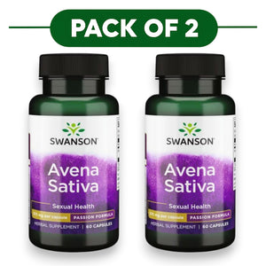 Swanson Avena Sativa 575mg 60 Capsules Pack of 2