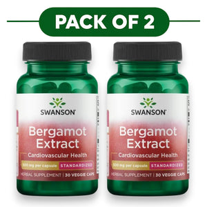 Swanson Bergamot Extract 500mg 30 Veggie Capsules Pack of 2