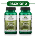 Swanson Black Cohosh racine spectre complet 540mg 60 capsules lot de 2