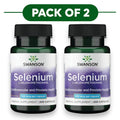 Swanson Selenium L-Selenomethionine 100mcg 200 Capsules Pack of 2
