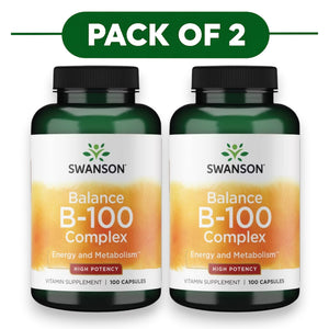 Swanson Balance B-100 Complex 100 Capsules Pack of 2