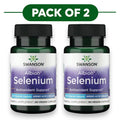 Swanson Sélénium glycinate Albion 200mcg 90 capsules végan lot de 2