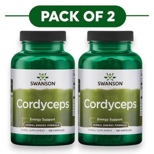 Swanson Cordyceps 120 Capsules Pack of 2