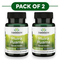 Swanson Extrait de racine de Muira Puama 10:1 250mg 60 capsules lot de 2