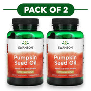 Swanson Pumpkin Seed Oil 1000mg 100 Softgels Pack of 2