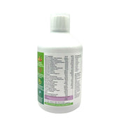 Supplement facts & ingredients image: Swedish Nutra Ultra+ multivitamin supplement facts ingredients 500ml bottle