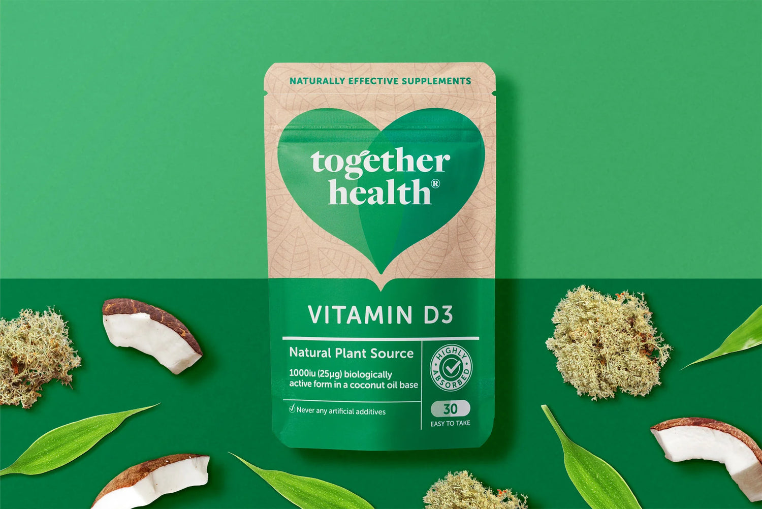 Together Health Vitamin D3 1000IU 30 Capsules Pack of 2