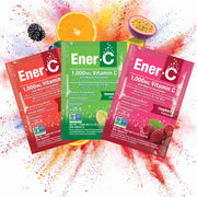 Ener-C Variety Pack - Tangerine & Grapefruit, Lemon Lime, Raspberry Drink Mix