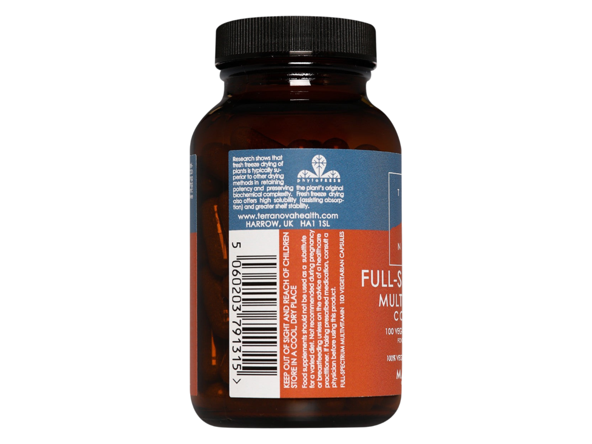 Terranova Full-Spectrum Multivitamin Complex Capsules 100 Count