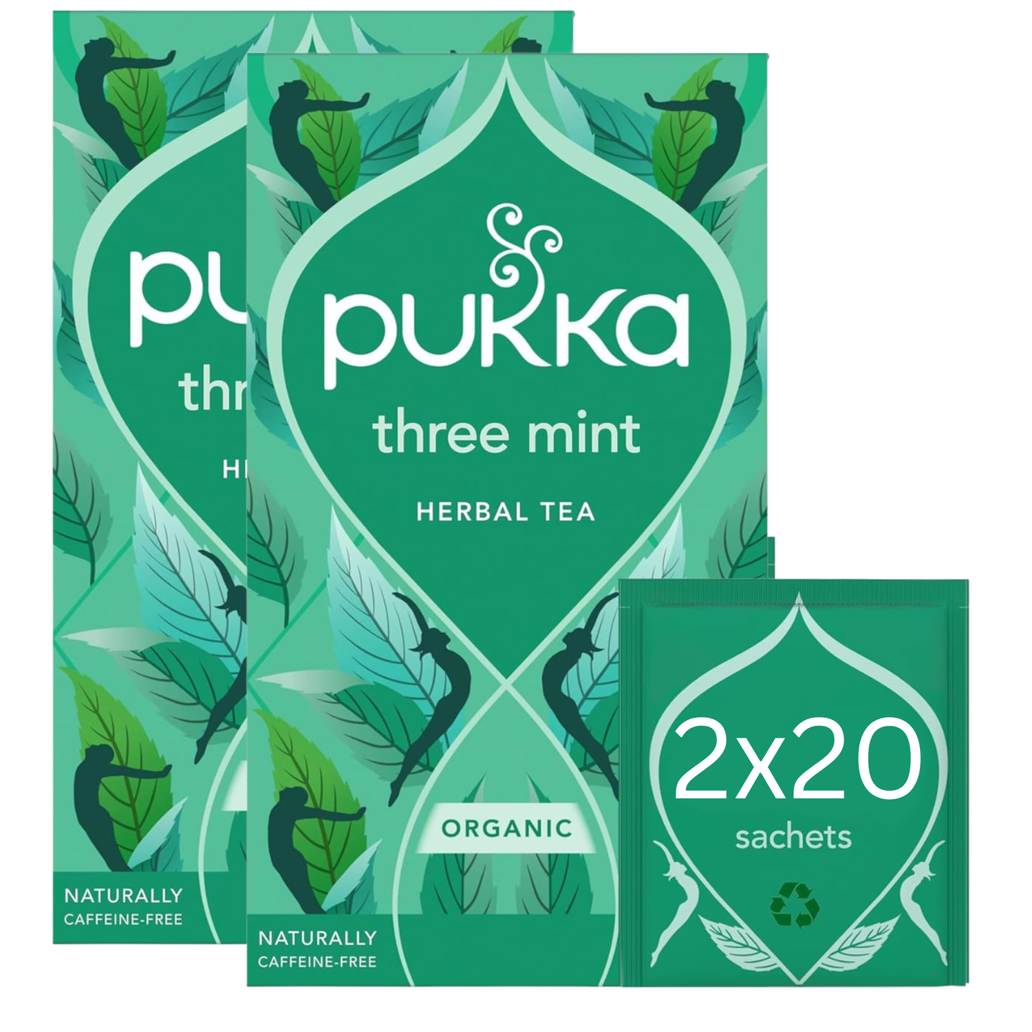 Pukka Organic Three Mint Herbal Tea 32g - 20 Sachets