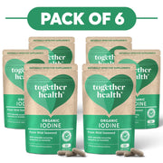 Together Health Organic Iodine from Wild Seaweed 30 Capsules Pack of 6