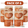 Together Health Vitamin K2 MK-7 30 Capsules Pack of 6