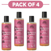 Urtekram Moisturising Rose Shampoo 250ml Pack of 4