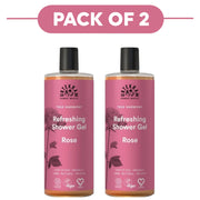 Urtekram Refreshing Rose Shower Gel 500ml Pack of 2