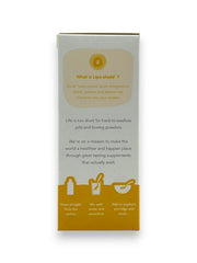 Lipo-shield supplement packaging with text and branding on a white background