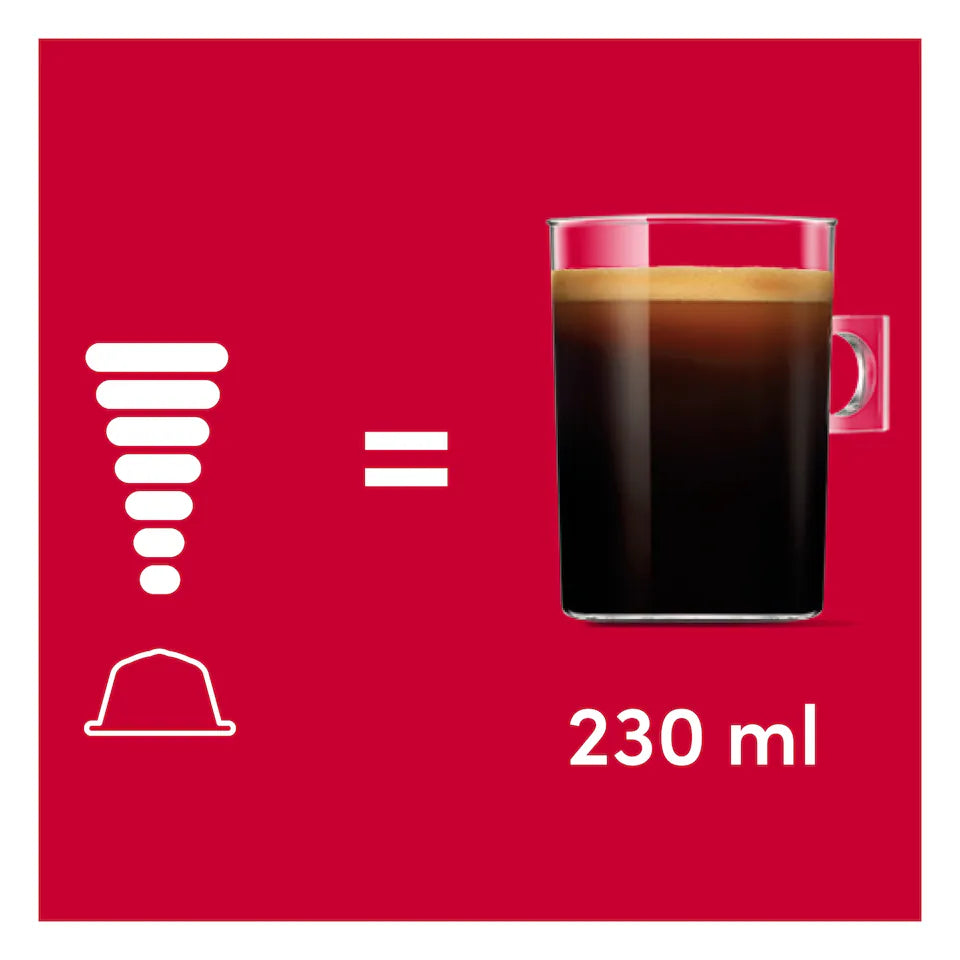 Nescafé Dolce Gusto Americano coffee capsules brewing instructions box 16 pods