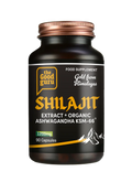 Shilajit or et ashwagandha biologique KSM-66 The Good Guru - 90 capsules