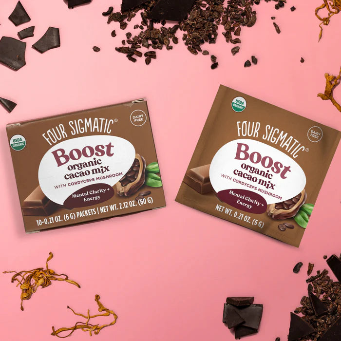 Four Sigmatic Organic Cacao Mix, Dairy-Free - 10 Packets