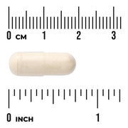 Swanson Full Spectrum Black Cohosh Root 540 mg capsule size comparison with measurement scale