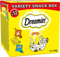 Dreamies Friandises pour Chats Boîte Snack Variété – 12 Paquets de 60g