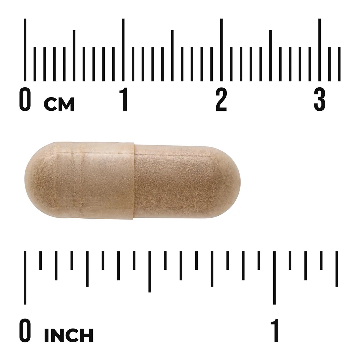 Swanson St. John's Wort Herb 375mg 60 Vegan Capsules Pack of 2 size comparison with measurement scale